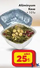 ALÜMİNYUM KASE 10'LU